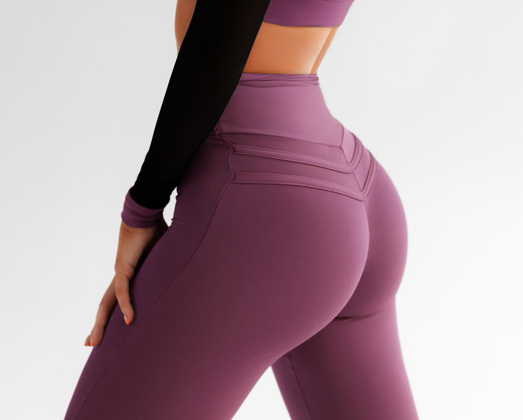 Woman's butt in workout pants